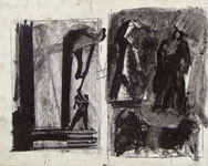 MARIO SIRONI, Two Compositional Studies, mixed technique